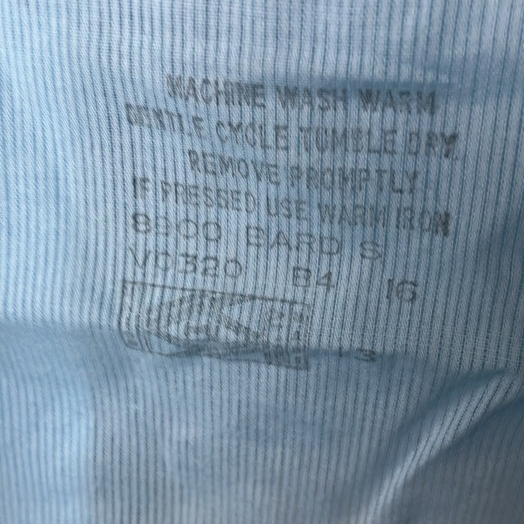 Arrow Belmont Club Decton Perma-Iron Made in USA Blue Short Sleeve Shirt men 16 - Picture 4 of 17